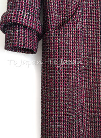 CHANEL 12PF Burgundy Wine Gripox Buttons Tweed Dress 36 シャネル バーガンディー ワインレッド グリポワ 宝石 ボタン ツイード ワンピース