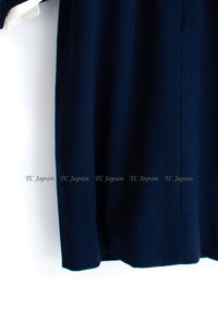 CHANEL Haute Couture Navy Dress 38 シャネル オートクチュール ネイビー ワンピース 即発