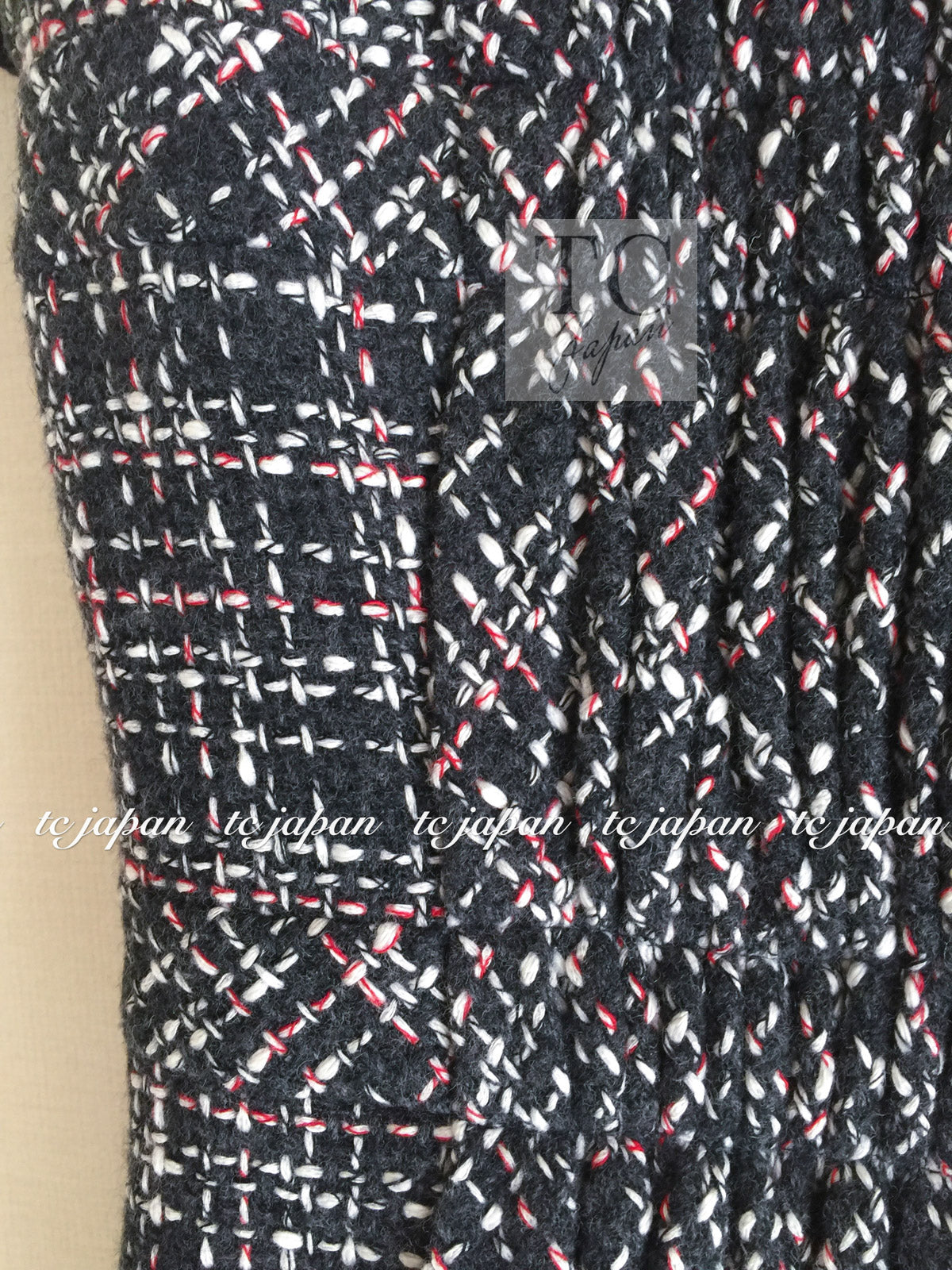 CHANELツイードワンピース シャネル ワンピース CHANEL 16B グレー ツイード ウール