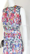 CHANEL 15C Floral Multi Color Sleeveless Silk Dress 34 シャネル フローラル マルチカラー シルク ワンピース 即発