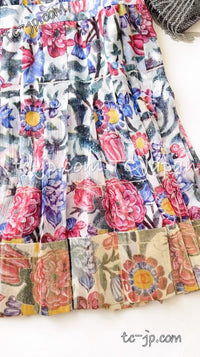 CHANEL 15C Floral Multi Color Sleeveless Silk Dress 34 シャネル フローラル マルチカラー シルク ワンピース 即発