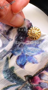 CHANEL 15C Floral Multi Color Sleeveless Silk Dress 34 シャネル フローラル マルチカラー シルク ワンピース 即発