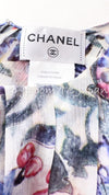 CHANEL 15C Floral Multi Color Sleeveless Silk Dress 34 シャネル フローラル マルチカラー シルク ワンピース 即発