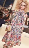 CHANEL 15C Floral Multi Color Sleeveless Silk Dress 34 シャネル フローラル マルチカラー シルク ワンピース 即発