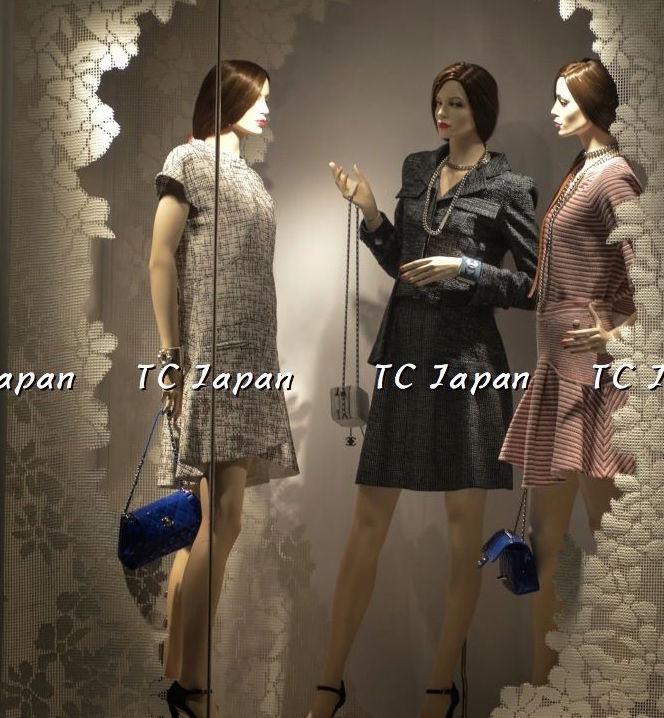 CHANEL 15S White Ivory Black Red Cotton Tweed Dress 38 シャネル ホワイト アイボリー ブラック レッド コットン ツイード フレア ワンピース 即発