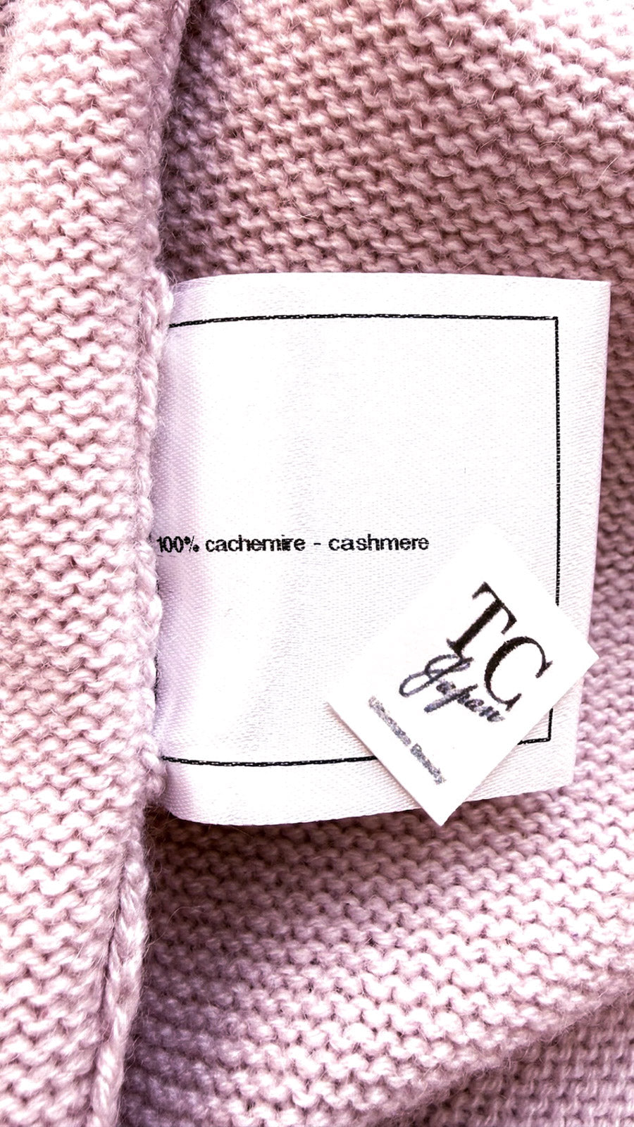 CHANEL 15S Pale pink Navy Trim Cashmere Knit Dress 38 シャネル ペール ピンク ネイビー トリム カシミア ニット ワンピース 即発