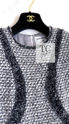 CHANEL 13S Keira Knightley Actress Gray White Tweed Dress 34 シャネル キーラナイトレイ着用 グレー ホワイト ツイード ワンピース 即発