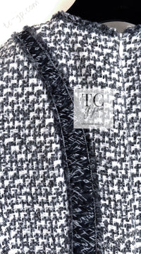 CHANEL 13S Keira Knightley Actress Gray White Tweed Dress 34 シャネル キーラナイトレイ着用 グレー ホワイト ツイード ワンピース 即発