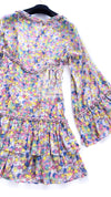 CHANEL 11C Yellow Multi Polka Dot Cotton Tunic Mini Dress 34 シャネル イエロー マルチカラー 水玉 コットン チュニック ミニ ワンピース 即発