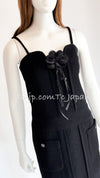 CHANEL 14C Chloe Sevigny Black Cotton Dress 34 シャネル ブラック ストラップ コットン ワンピース 女優着用 即発