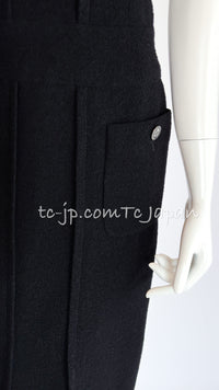 CHANEL 14C Chloe Sevigny Black Cotton Dress 34 シャネル ブラック ストラップ コットン ワンピース 女優着用 即発