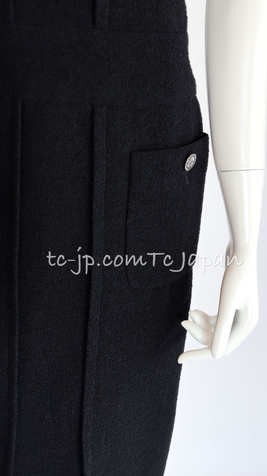 CHANEL 14C Chloe Sevigny Black Cotton Dress 34 シャネル ブラック ストラップ コットン ワンピース 女優着用 即発