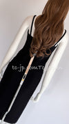 CHANEL 14C Chloe Sevigny Black Cotton Dress 34 シャネル ブラック ストラップ コットン ワンピース 女優着用 即発