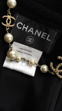 CHANEL 14C Chloe Sevigny Black Cotton Dress 34 シャネル ブラック ストラップ コットン ワンピース 女優着用 即発