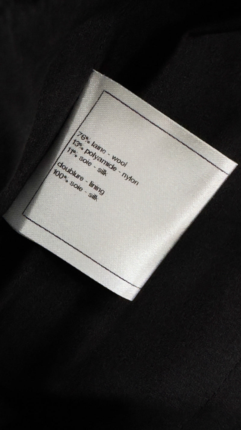 CHANEL 14C Chloe Sevigny Black Cotton Dress 34 シャネル ブラック ストラップ コットン ワンピース 女優着用 即発