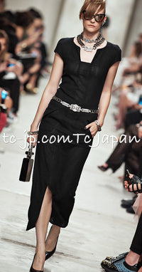 CHANEL 14C Chloe Sevigny Black Cotton Dress 34 シャネル ブラック ストラップ コットン ワンピース 女優着用 即発