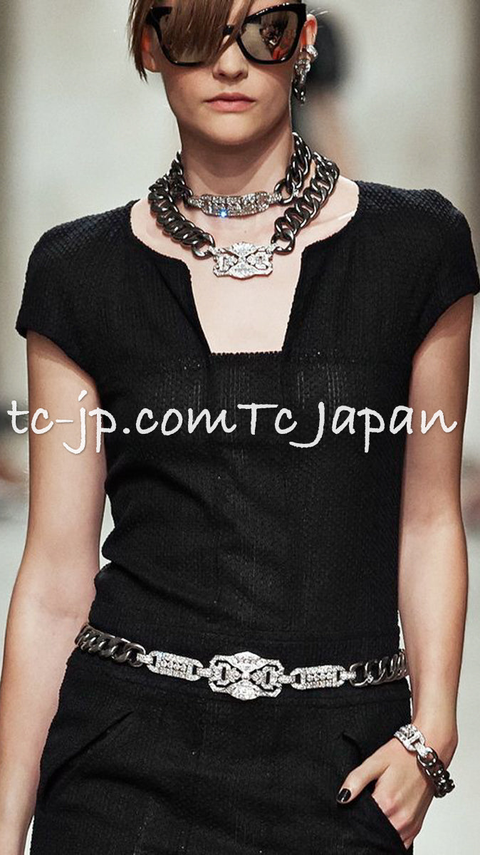 CHANEL 14C Chloe Sevigny Black Cotton Dress 34 シャネル ブラック ストラップ コットン ワンピース 女優着用 即発
