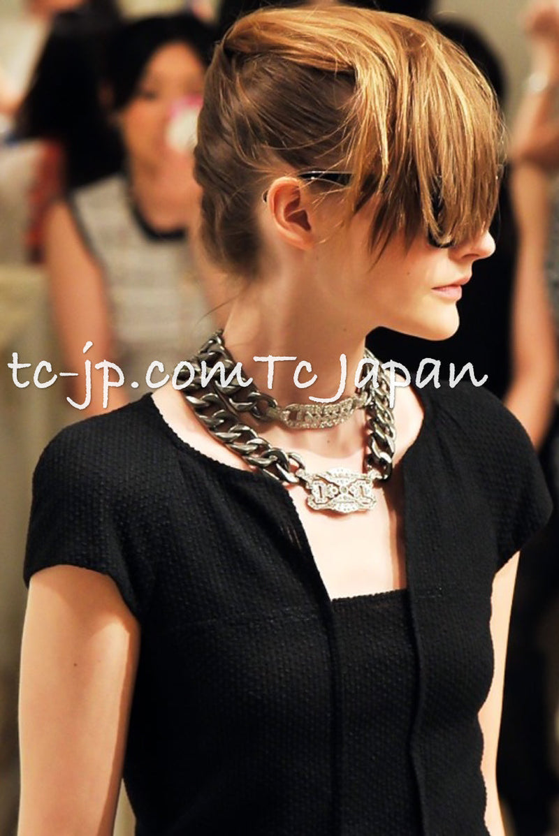 CHANEL 14C Chloe Sevigny Black Cotton Dress 34 シャネル ブラック ストラップ コットン ワンピース 女優着用 即発