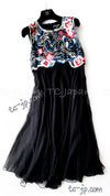 CHANEL 01A Black Multicolor Sequin Embellishments Silk Dress 36 38 シャネル ブラック マルチカラー シルク スパンコール 幻のドレス ワンピース 即発