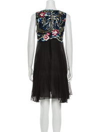 CHANEL 01A Black Multicolor Sequin Embellishments Silk Dress 36 38 シャネル ブラック マルチカラー シルク スパンコール 幻のドレス ワンピース 即発