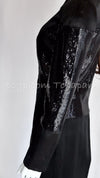 CHANEL 10PF Black Sequin Embellishments Cocktail Dress Coat 36 シャネル ブラック スパンコール カクテルドレス ワンピース コート 即発
