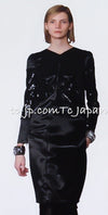 CHANEL 10PF Black Sequin Embellishments Cocktail Dress Coat 36 シャネル ブラック スパンコール カクテルドレス ワンピース コート 即発