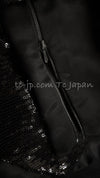 CHANEL 10PF Black Sequin Embellishments Cocktail Dress Coat 36 シャネル ブラック スパンコール カクテルドレス ワンピース コート 即発