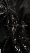 CHANEL 10PF Black Sequin Embellishments Cocktail Dress Coat 36 シャネル ブラック スパンコール カクテルドレス ワンピース コート 即発