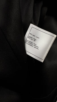 CHANEL 10PF Black Sequin Embellishments Cocktail Dress Coat 36 シャネル ブラック スパンコール カクテルドレス ワンピース コート 即発