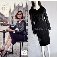 CHANEL 10PF Black Sequin Embellishments Cocktail Dress Coat 36 シャネル ブラック スパンコール カクテルドレス ワンピース コート 即発