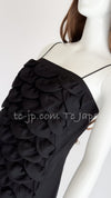 CHANEL 09C Black Sleeveless Camelia Dress 36 シャネル カメリア ブラック ワンピース 即発