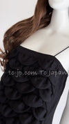 CHANEL 09C Black Sleeveless Camelia Dress 36 シャネル カメリア ブラック ワンピース 即発