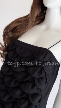 CHANEL 09C Black Sleeveless Camelia Dress 36 シャネル カメリア ブラック ワンピース 即発