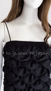 CHANEL 09C Black Sleeveless Camelia Dress 36 シャネル カメリア ブラック ワンピース 即発