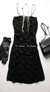 CHANEL 09C Black Sleeveless Camelia Dress 36 シャネル カメリア ブラック ワンピース 即発
