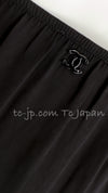 CHANEL 09C Black Sleeveless Camelia Dress 36 シャネル カメリア ブラック ワンピース 即発