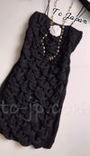 CHANEL 09C Black Sleeveless Camelia Dress 36 シャネル カメリア ブラック ワンピース 即発