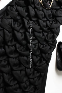 CHANEL 09C Black Sleeveless Camelia Dress 36 シャネル カメリア ブラック ワンピース 即発