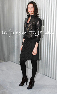 CHANEL 09C Black Sleeveless Camelia Dress 36 シャネル カメリア ブラック ワンピース 即発