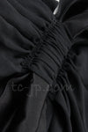 CHANEL 07A Cameron Diaz Ribbon Trim Black Silk Cocktail Dress 34 シャネル キャメロンディアス着 リボン飾り ブラック シルク カクテル ドレス ワンピース 即発
