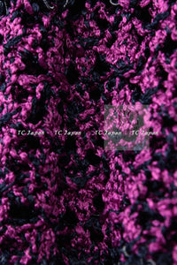 CHANEL 12S Magenta Navy Knit Dress 36 38 シャネル マゼンタ ネイビー ニット ワンピース 即発