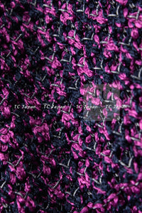 CHANEL 12S Magenta Navy Knit Dress 36 38 シャネル マゼンタ ネイビー ニット ワンピース 即発