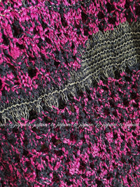 CHANEL 12S Magenta Navy Knit Dress 36 38 シャネル マゼンタ ネイビー ニット ワンピース 即発