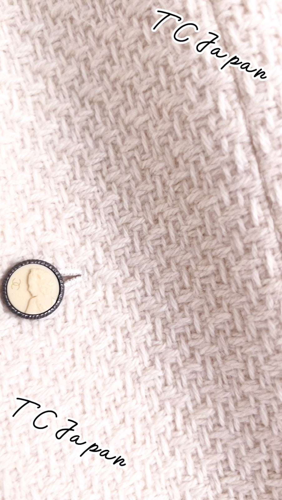 CHANEL 04A Ivory Wool Angora Tweed Dress 36 シャネル アイボリー ウール アンゴラ ツイード ワンピース 即発