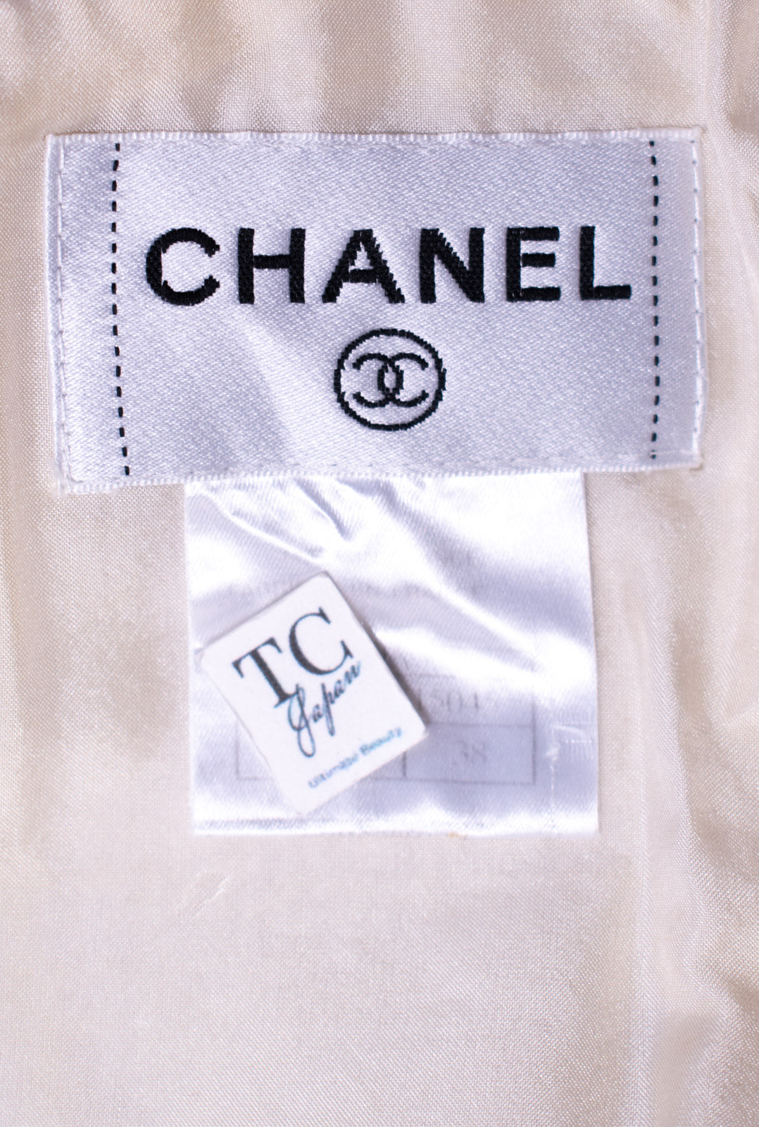 CHANEL 04A Ivory Wool Angora Tweed Dress 36 シャネル アイボリー ウール アンゴラ ツイード ワンピース 即発