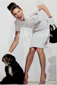 CHANEL 04A Ivory Wool Angora Tweed Dress 36 シャネル アイボリー ウール アンゴラ ツイード ワンピース 即発