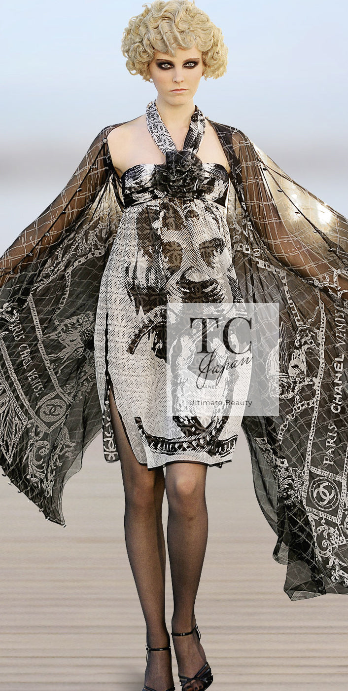 CHANEL シルクシフォン ワンピース タイムセール：12月22日（月）午前9時30分迄】シルクシフォン