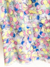 CHANEL 11C Yellow Pink Blue Pretty CC Mark Silk Dress 34 シャネル イエロー ピンク ブルー 水玉 ココマーク シルク ワンピース 即発