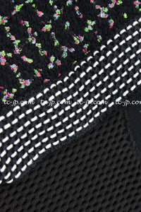 CHANEL 13S Black Multicolor Bolero Mesh Dress 36 38 シャネル ブラック マルチカラー ボレロ メッシュ ワンピース