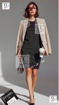 CHANEL 13S Black Multicolor Bolero Mesh Dress 36 38 シャネル ブラック マルチカラー ボレロ メッシュ ワンピース